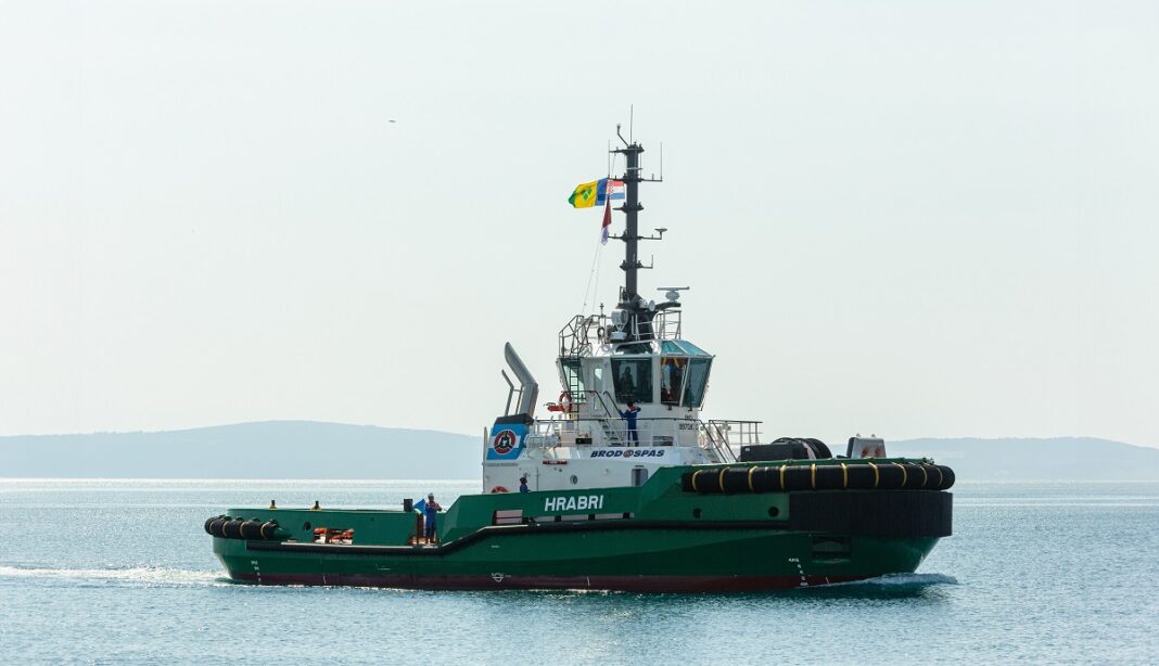 Damen delivers ASD Tug 2811 to Brodospas New vessel named Hrabri in ceremony in Croatia