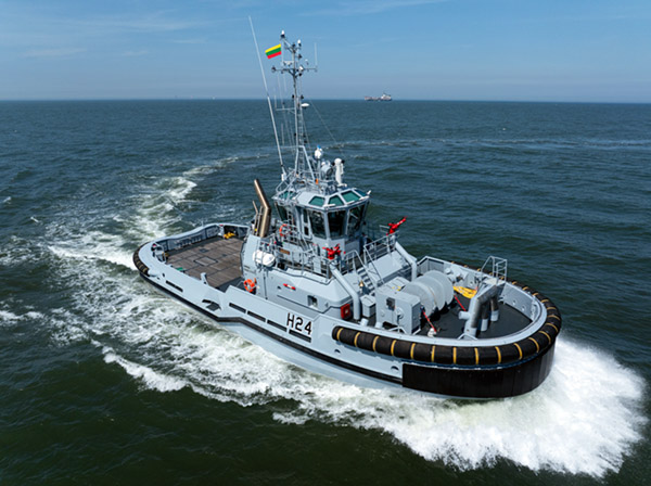 Damen delivers a new ASD Tug to the Lithuanian Navy