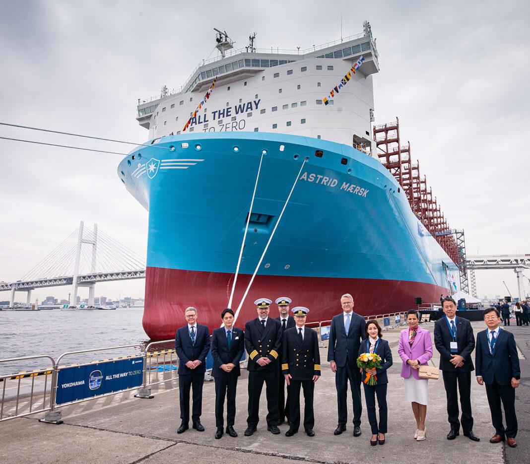 Maersk’s second large ‘methanol-enabled’ vessel named Astrid Mærsk