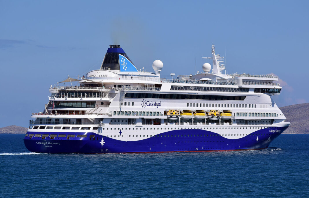 The cruise ship Celestyal Discovery has made history as the first ship in Greek waters to operate using a marine biofuel blend.