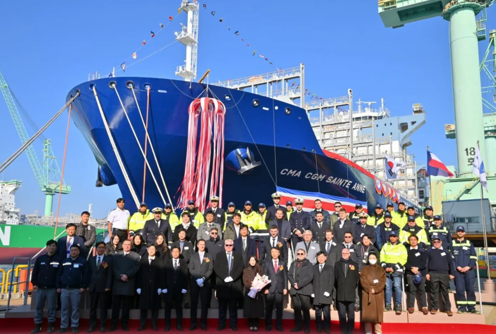 CMA CGM took delivery of the LNG-powered CMA CGM Sainte Anne during January