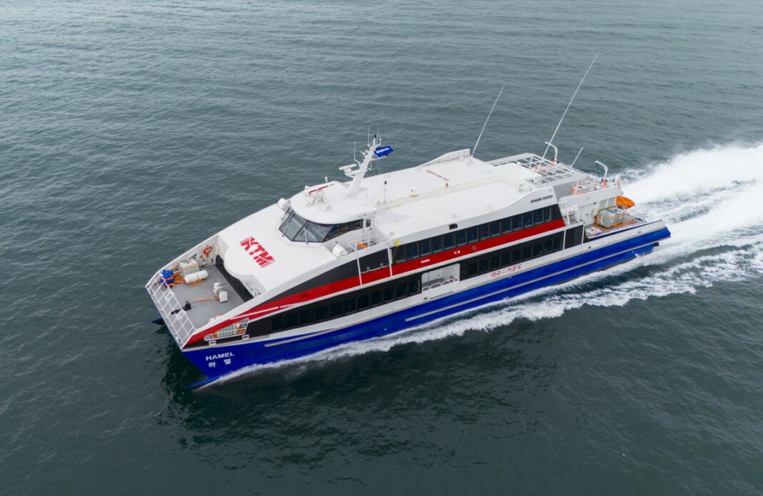 KT Marine welcomes Damen Fast Ferry to South Korea