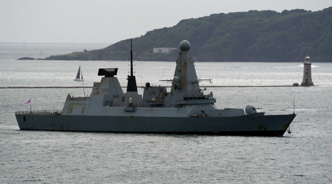 HMS Diamond at Plymouth