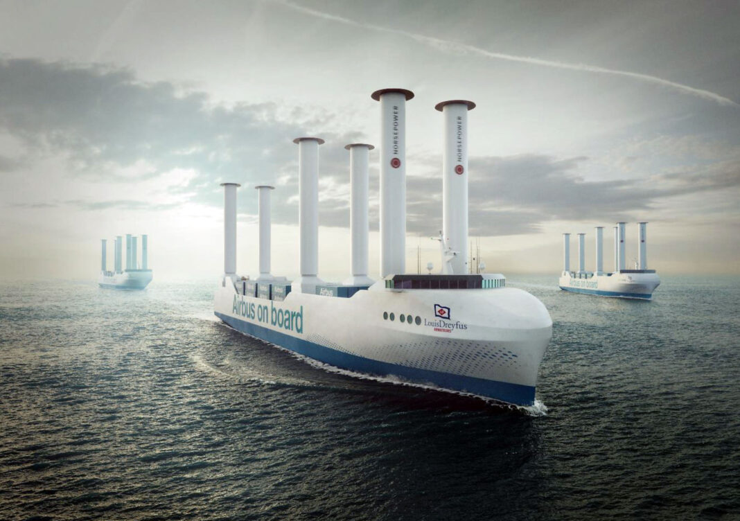LDA and Norsepower have joined forces in shipping large Airbus aircraft components, with a future fleet of low-emission RoRos to use Norsepower Rotor Sails.
