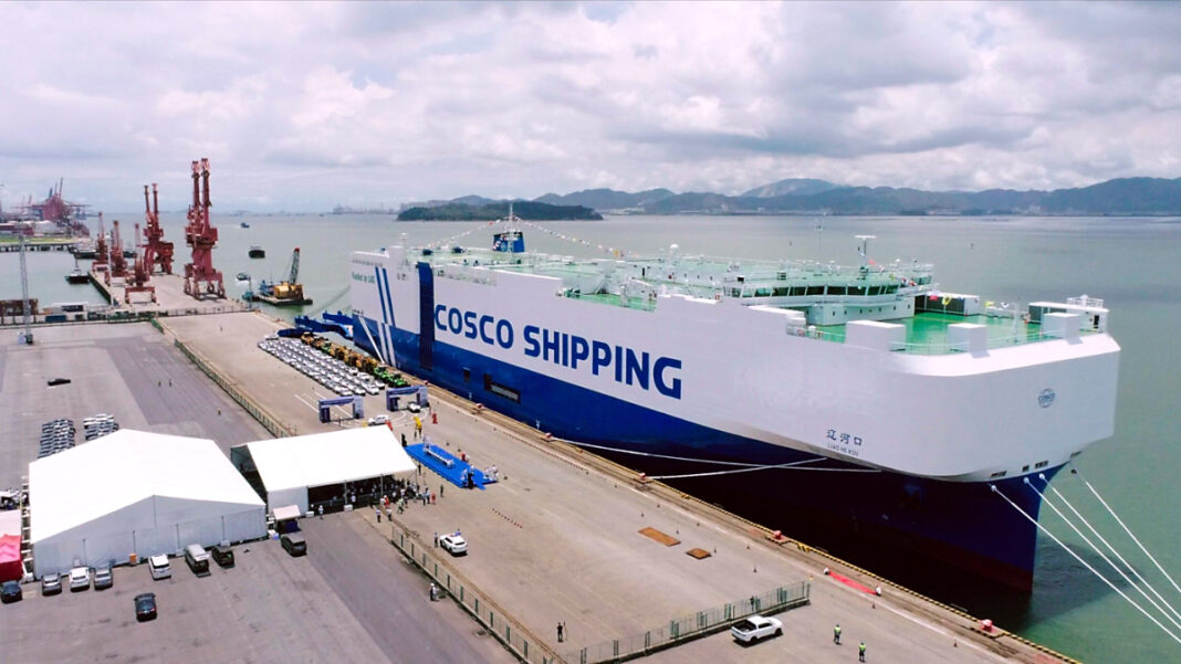 On 10 July 2024, COSCO Shipping Special Transport celebrated the arrival of its first 7,500-vehicle LNG dual-fuel Pure Car and Truck Carrier (PCTC), Liaohekou, with a naming ceremony in Xiamen, Fujian.