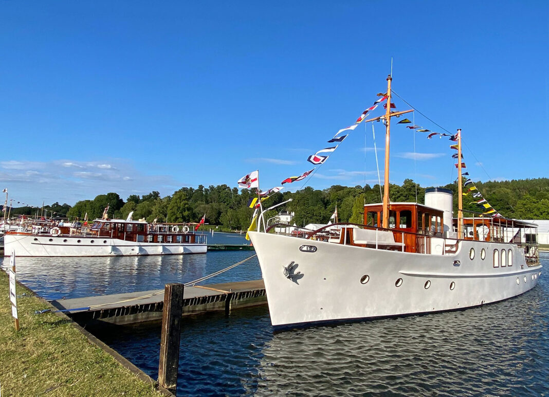 On 21 May 2025 the 1934-built Dunkirk Little Ship Llanthony was presented with a broad pennant to fly at the mast and engraved brass plaque as one of National Historic Ships UK’s (NHS-UK) Flagships of the Year for 2025.