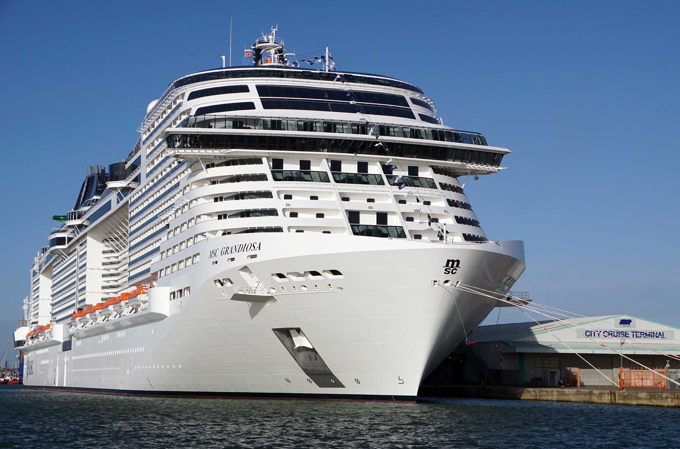 MSC Grandiosa arrives in Southampton for an extended stay | Ships Monthly