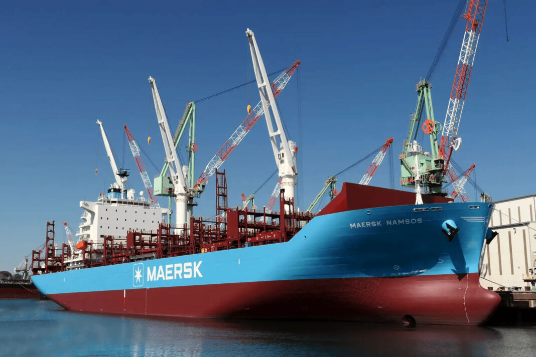 Japan's Imabari Shipbuilding successfully delivered Maersk Namsos