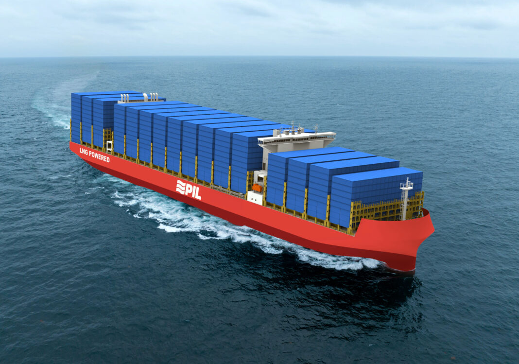 PIL 9000 TEU LNG dual-fuel container vessel