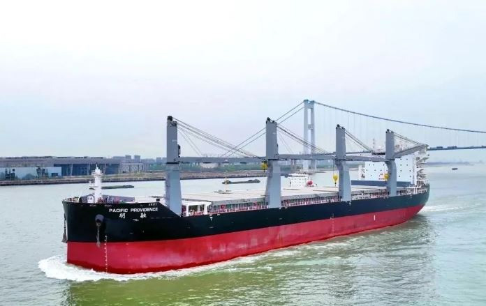 Nanjing Jinling Shipyard, a division of China Merchants Industry, has successfully delivered the 62,000dwt ultra-flexible multi-purpose vessel Pacific Providence to China Merchants Shipping.