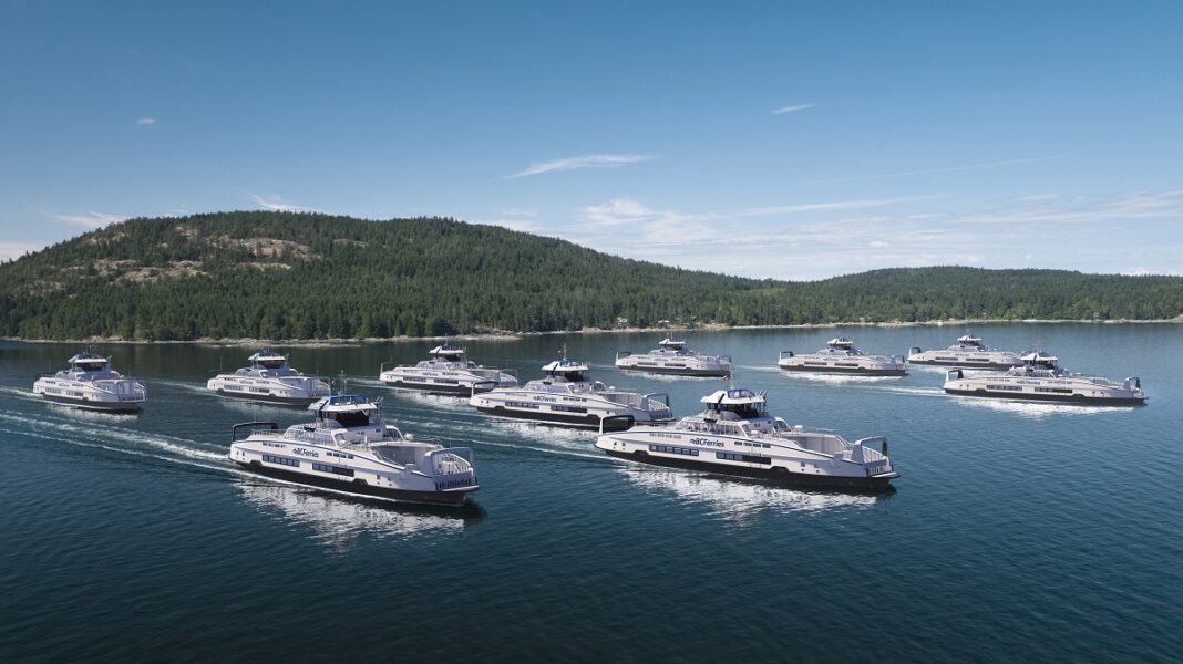 Damen cuts first steel on four full electric ferries for BC Ferries