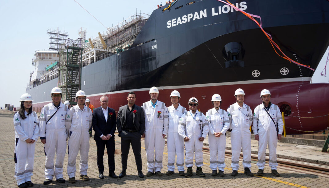 Seaspan Energy launches the Seaspan Lions LNG bunkering vessel