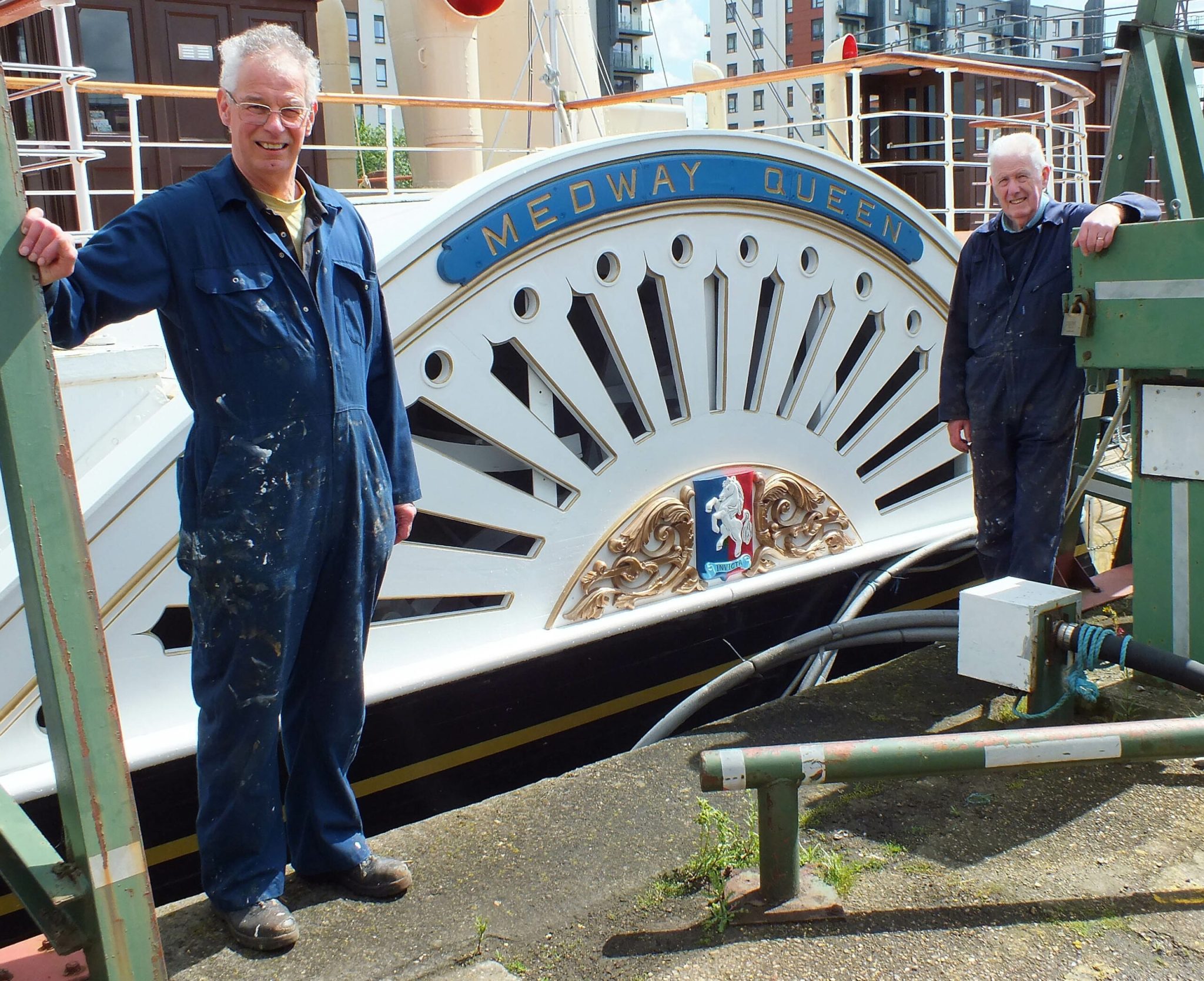 Paddle Box Medway Queen starboard paddle box rebuild - Ships Monthly
