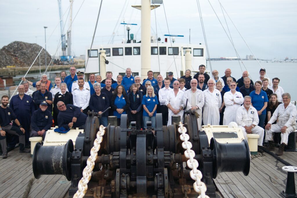 Steamship Shieldhall volunteers