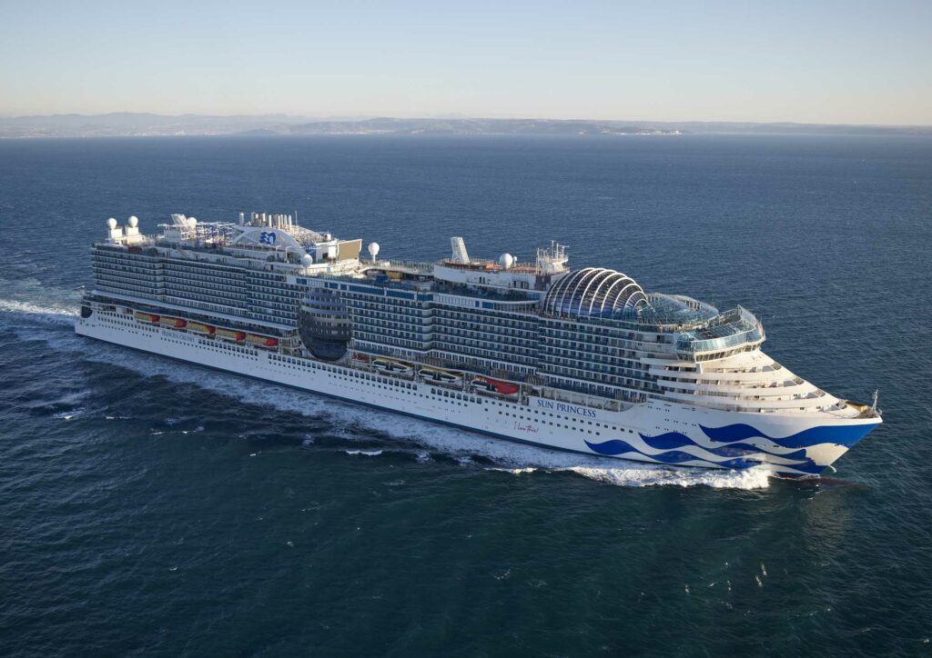 New cruise ship Sun Princess sets sail on maiden voyage | Ships Monthly