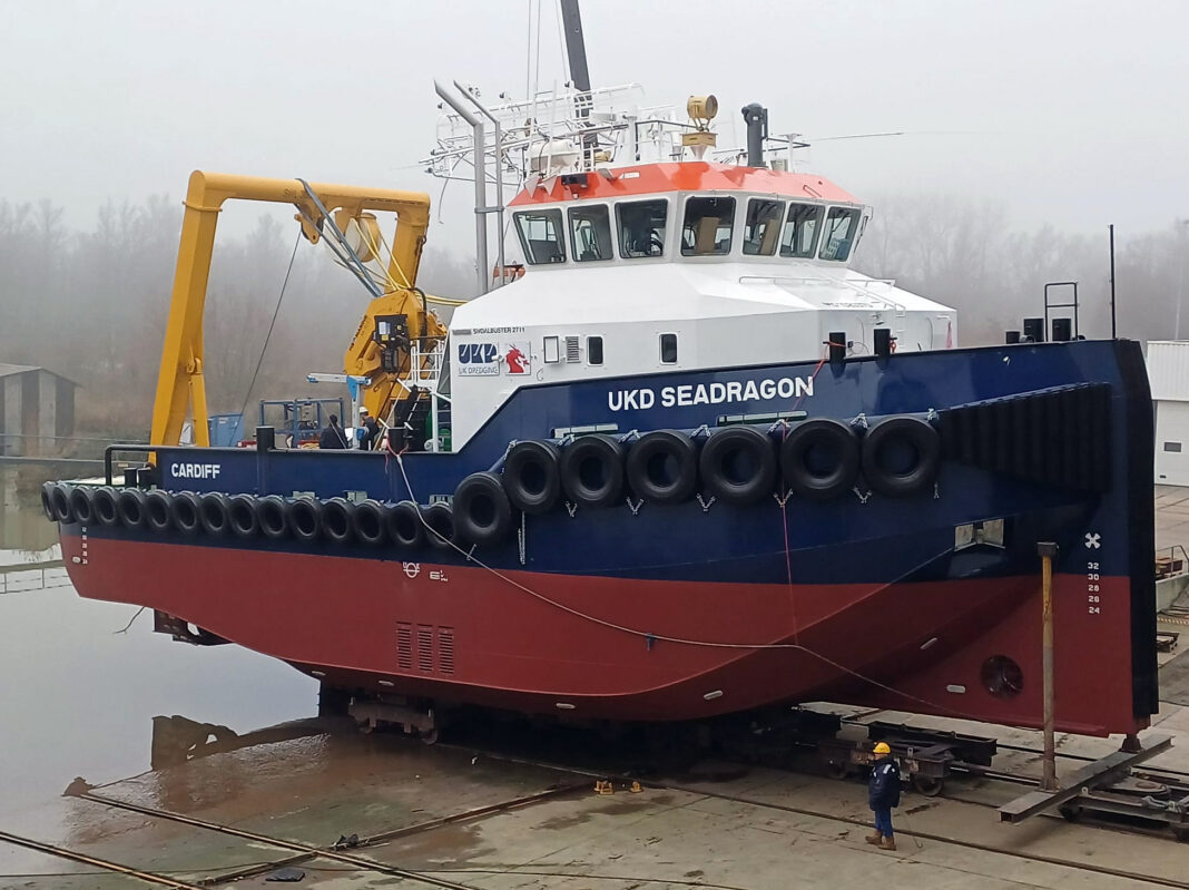 UKD Seadragon, a state-of-the-art Shoalbuster 2711 Water Injection Dredger