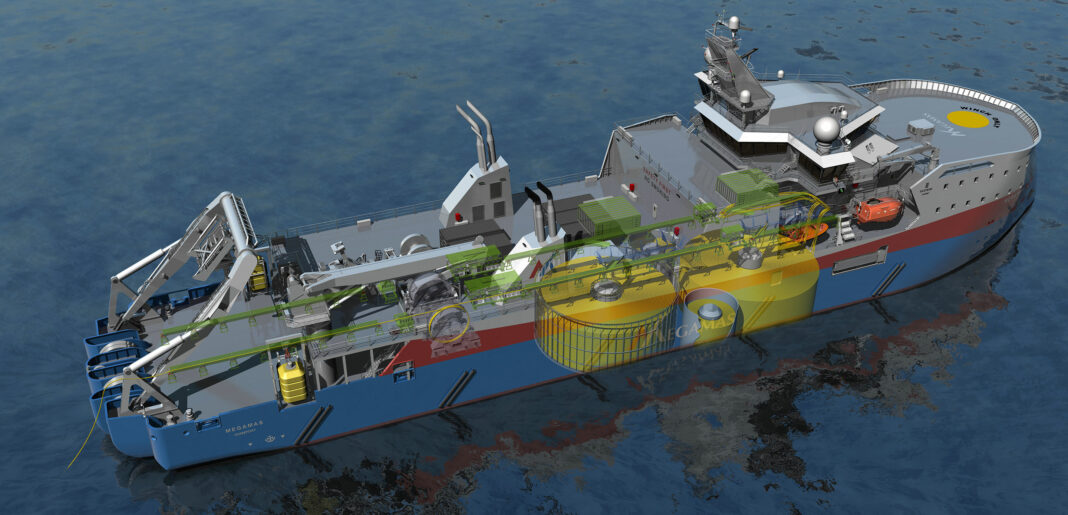 Megamas contracts Ulstein Design & Solutions AS for cable-laying vessel design
