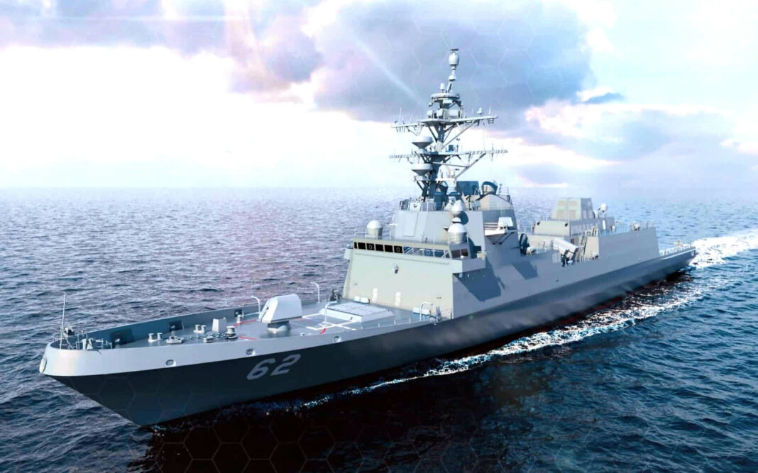 US Navy lays keel for first Constellation-class frigate