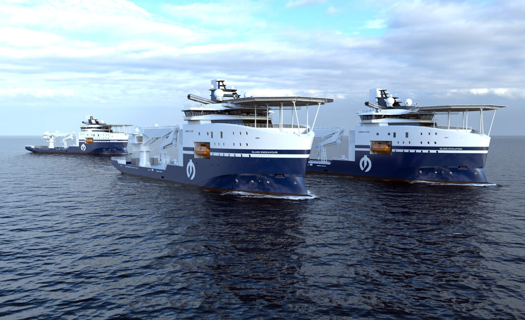 Vard contracted by Island Offshore for design and construction of second hybrid-powered Ocean Energy Construction Vessel