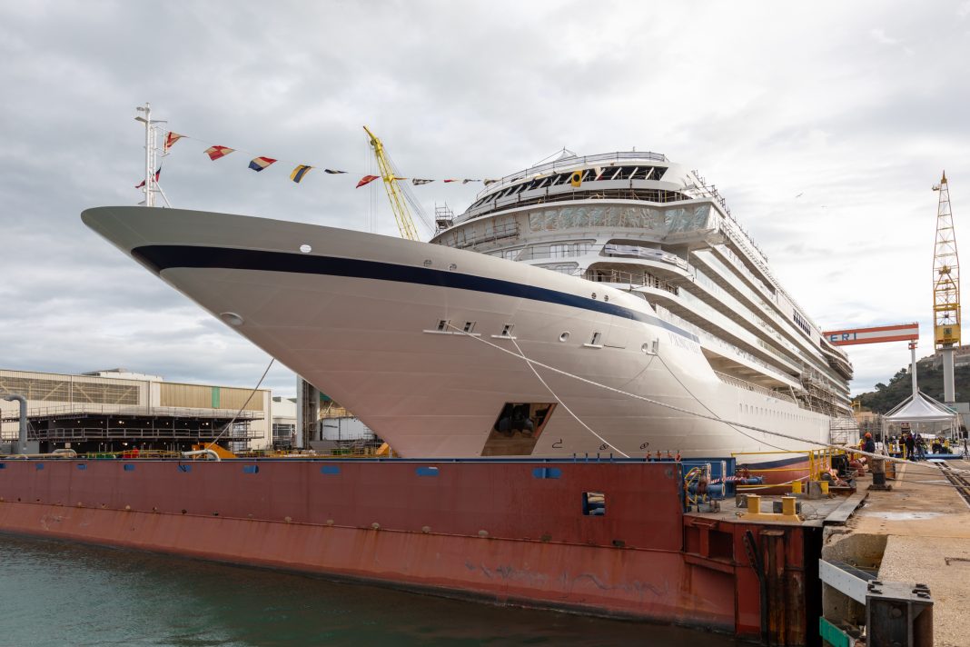 Viking marks float-out of it newest Ocean Ship