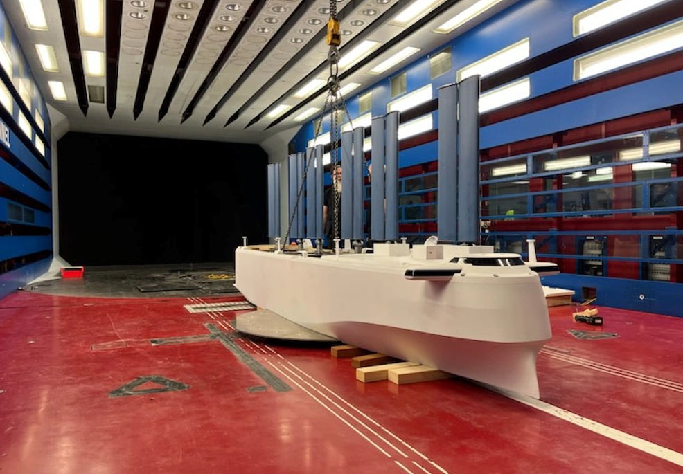 Wallenius Marine tests groundbreaking ship design for the world's first wind-powered PCTC vessel