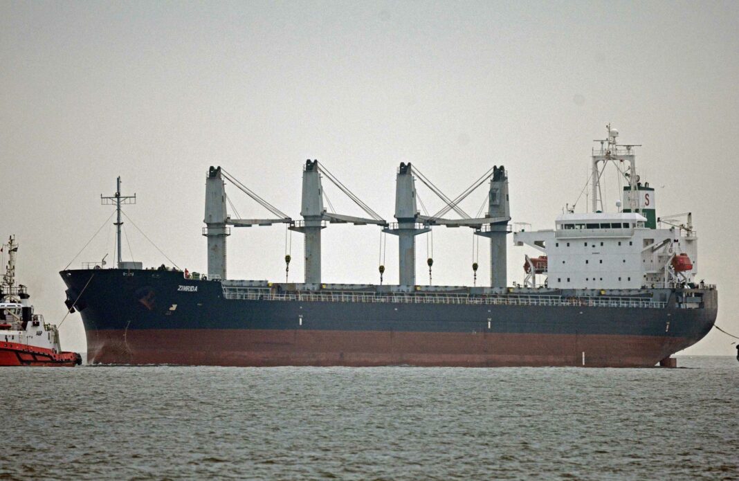 Zimrida left Great Yarmouth on 16 December 2024 loaded with 19,700 tons of ammonium nitrate fertiliser