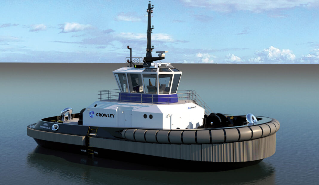 eWolf, all battery-electric harbour tug