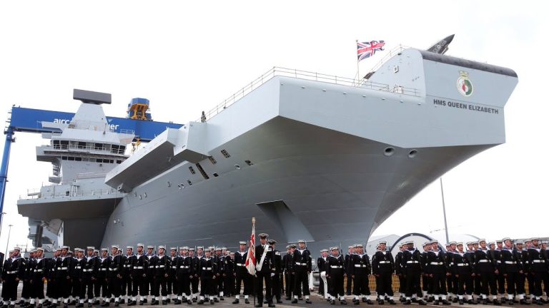 Queen Launches Royal Navy’s Newest Carrier